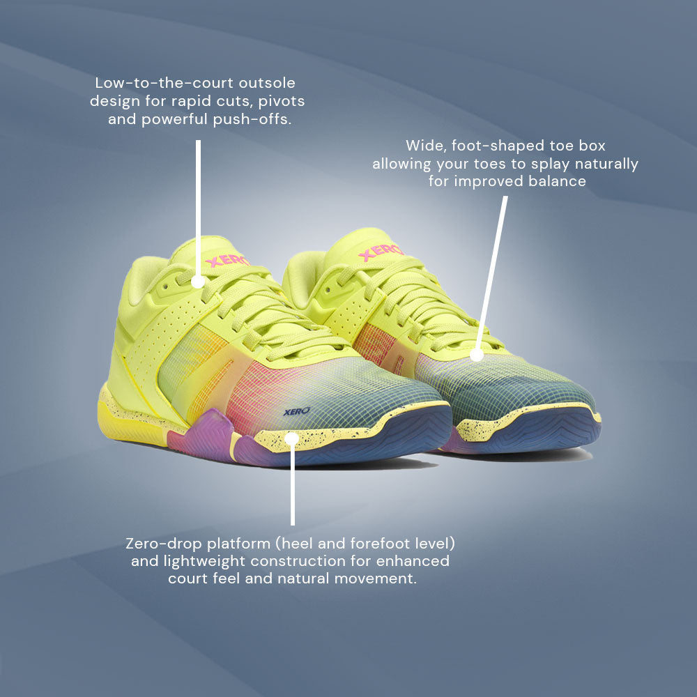 XeroShoes - X1 Low - Basketball Shoe - Womens - Sunny Lime