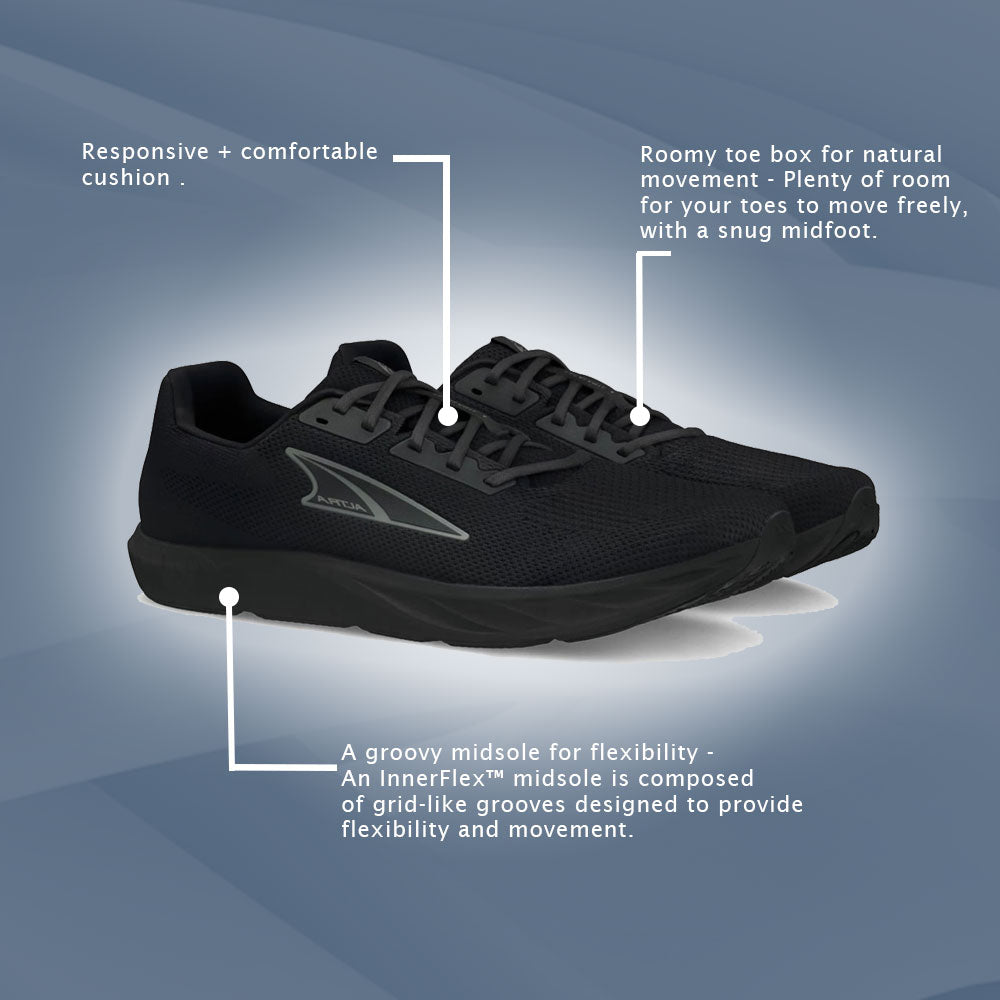 Straßenlauf Schuh Escalante 4 Herren col. SCHWARZ - Schwarz/Schwarz | Altra Running DE Straßenlauf Schuh Escalante 4 Herren col. SCHWARZ - Schwarz/Schwarz | Altra Running DE