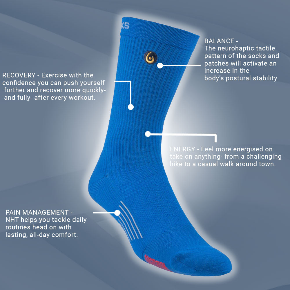 Biowin Neurosocks - Athletic Crew - Egyptian Blue