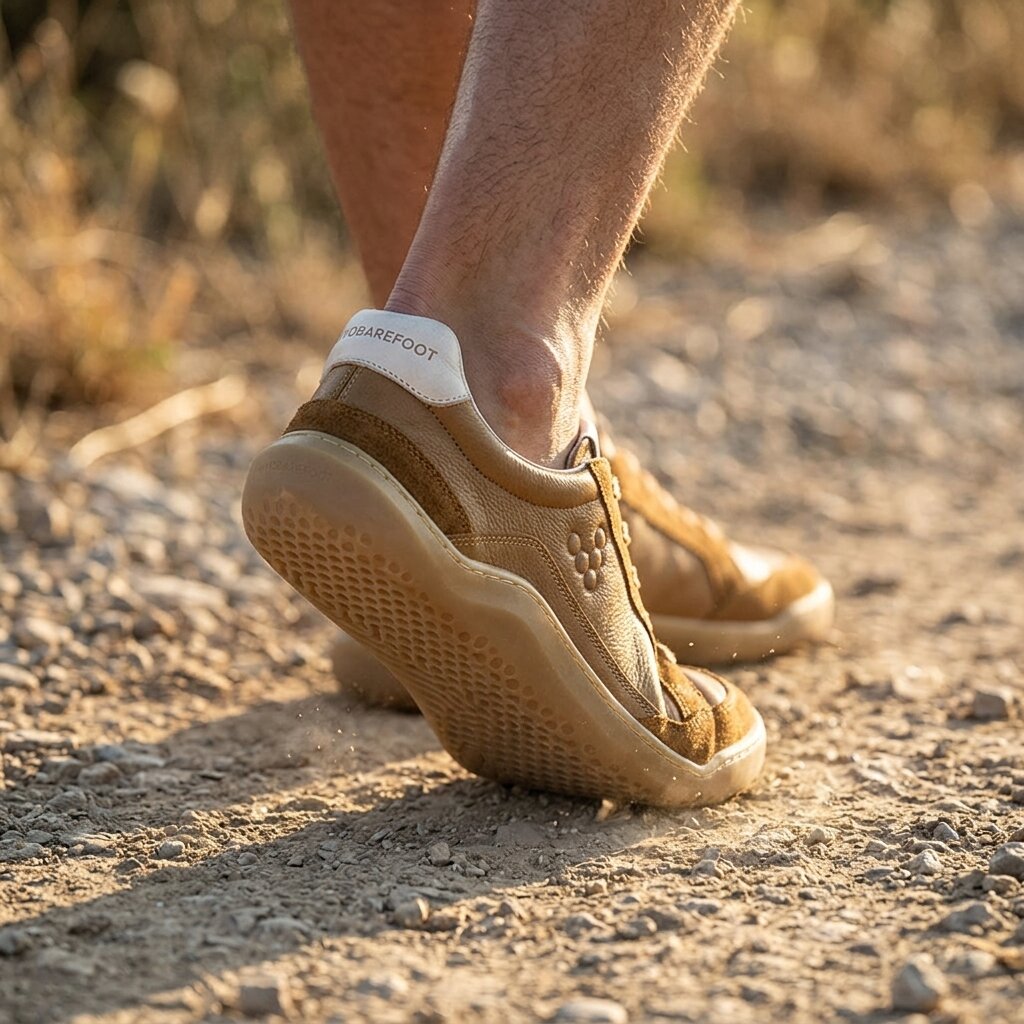 Vivobarefoot Gobi II Sneaker Premium Leather (Mens) - Tan