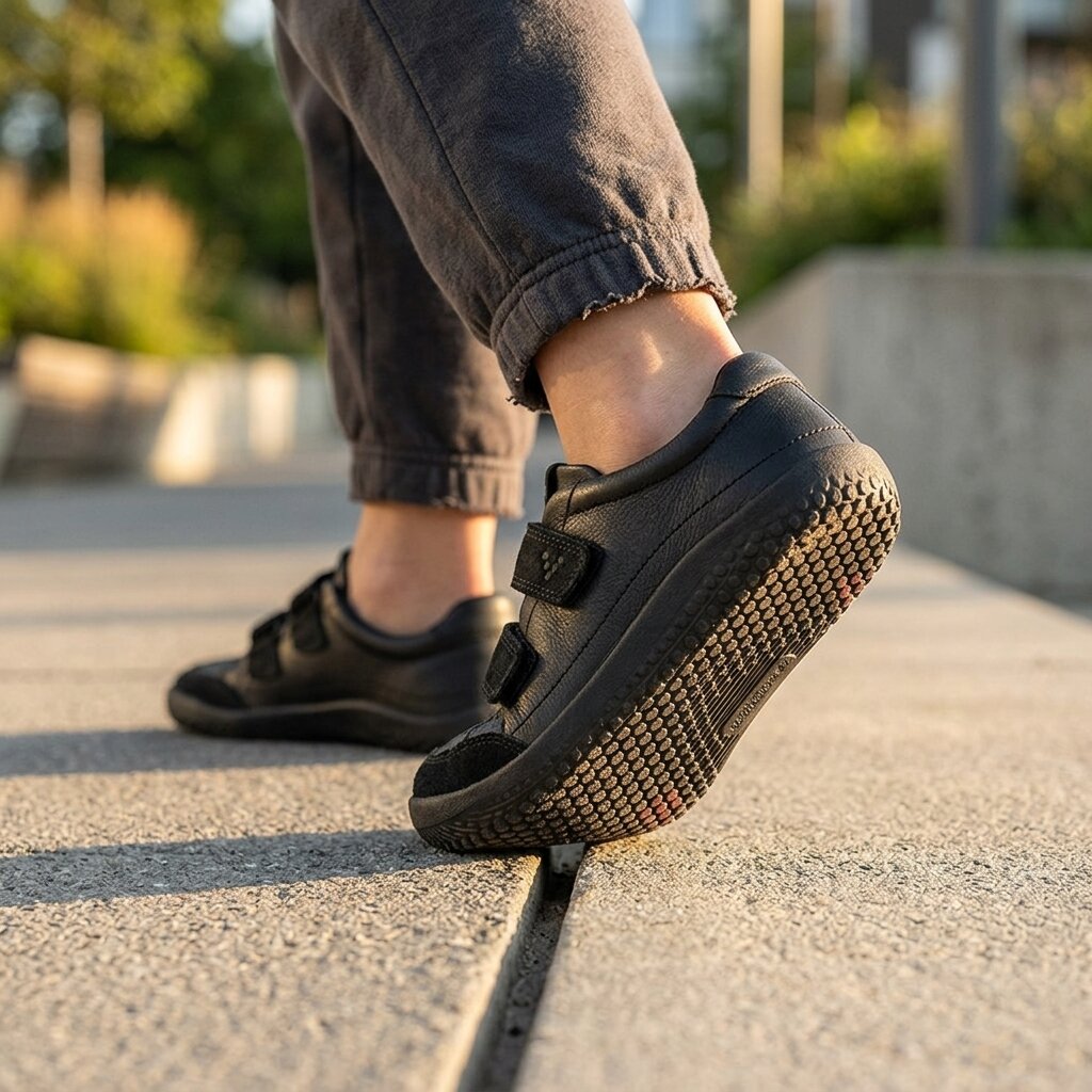 Vivobarefoot - Vivobarefoot Gobi Sneaker School Kids - Obsidian