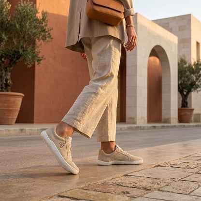 Vivobarefoot Gobi II Sneaker Premium Leather (Womens) - Sand-Fig
