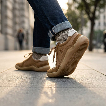 Vivobarefoot Gobi II Sneaker Premium Leather (Mens) - Tan