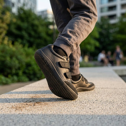 Vivobarefoot - Vivobarefoot Gobi Sneaker School Kids - Obsidian