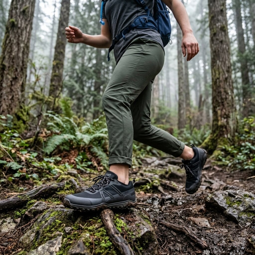 XeroShoes - Scrambler Trail Low WP - Womens - Black/Asphalt