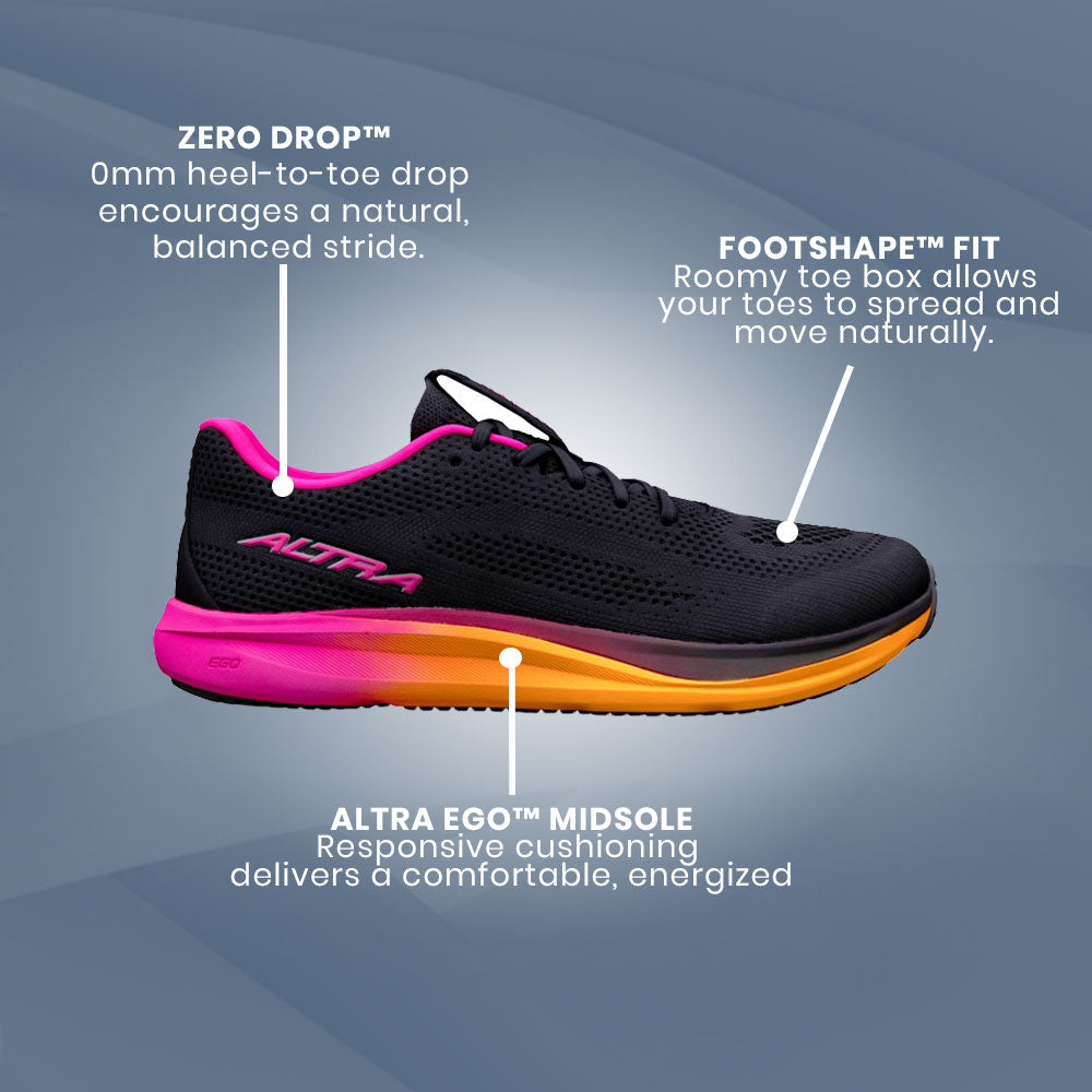 Altra - Escalante 5 - Black/Pink Glow/Orange Pop - Womens