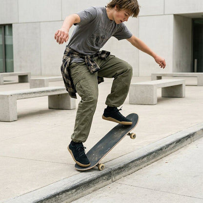 Vivobarefoot Gobi Sneaker Skate MLG (Mens) - Obsidian