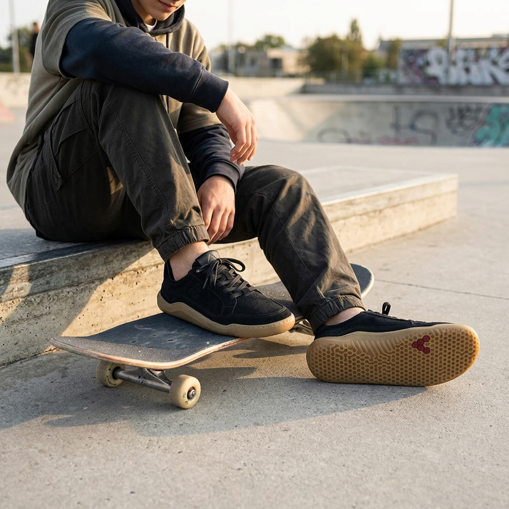 Vivobarefoot Gobi Sneaker Skate MLG (Mens) - Obsidian
