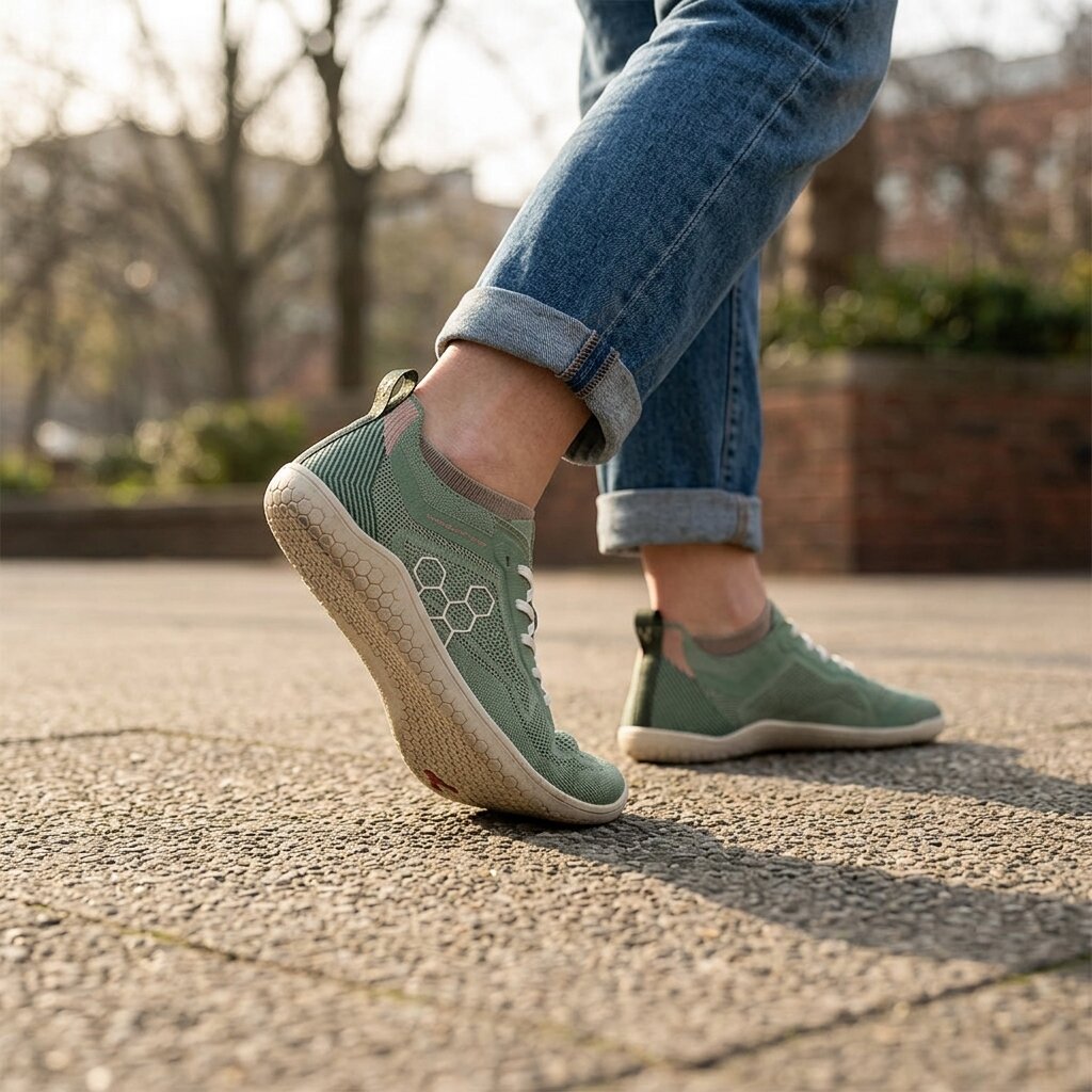 Vivobarefoot Primus Lite Knit Natural - Dusty Green (Womens)
