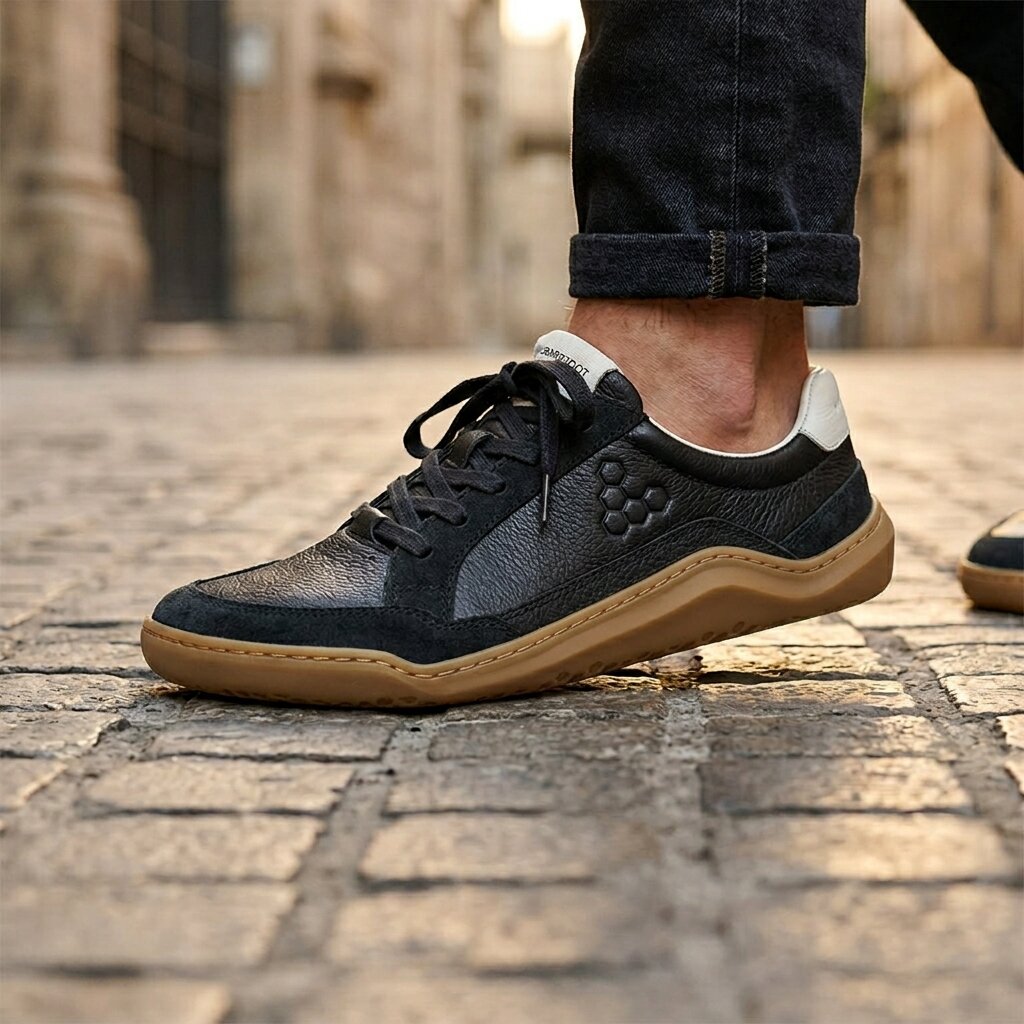 Vivobarefoot Gobi III Sneaker Leather (Mens) - Obsidian