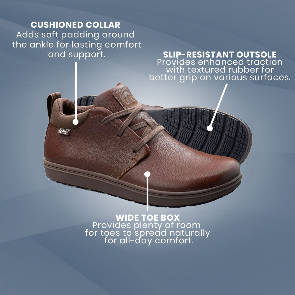 Lems - Chukka Grip - Chestnut - Leather (Unisex)