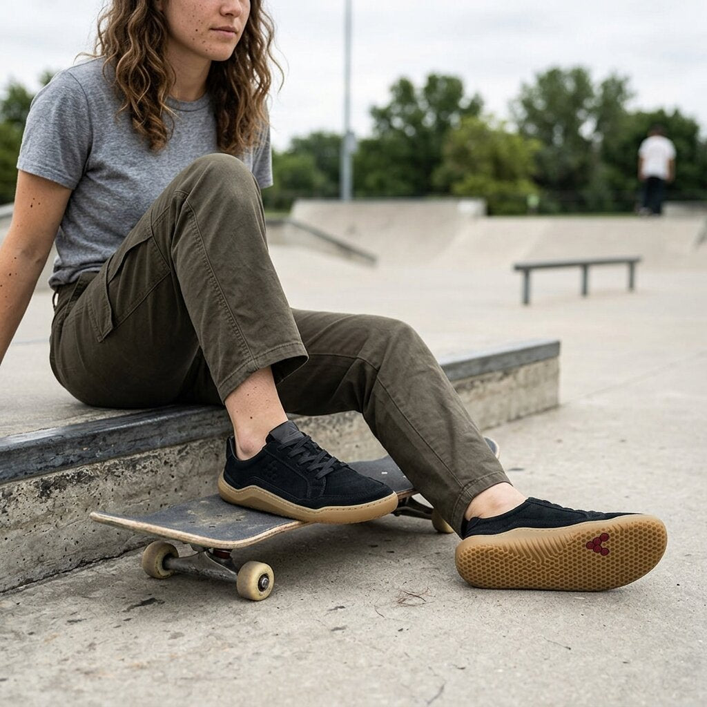 Vivobarefoot Gobi Sneaker Skate MLG (Womens) - Obsidian