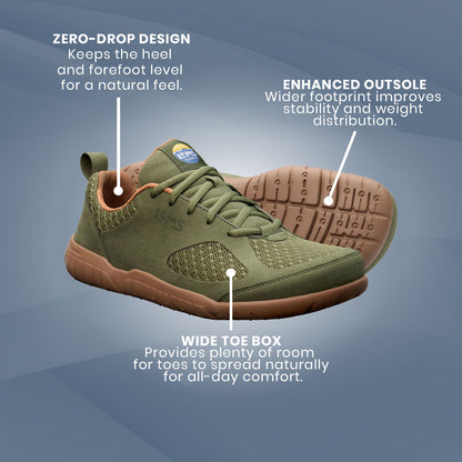 Lems - Primal 3 - Olive (Unisex)