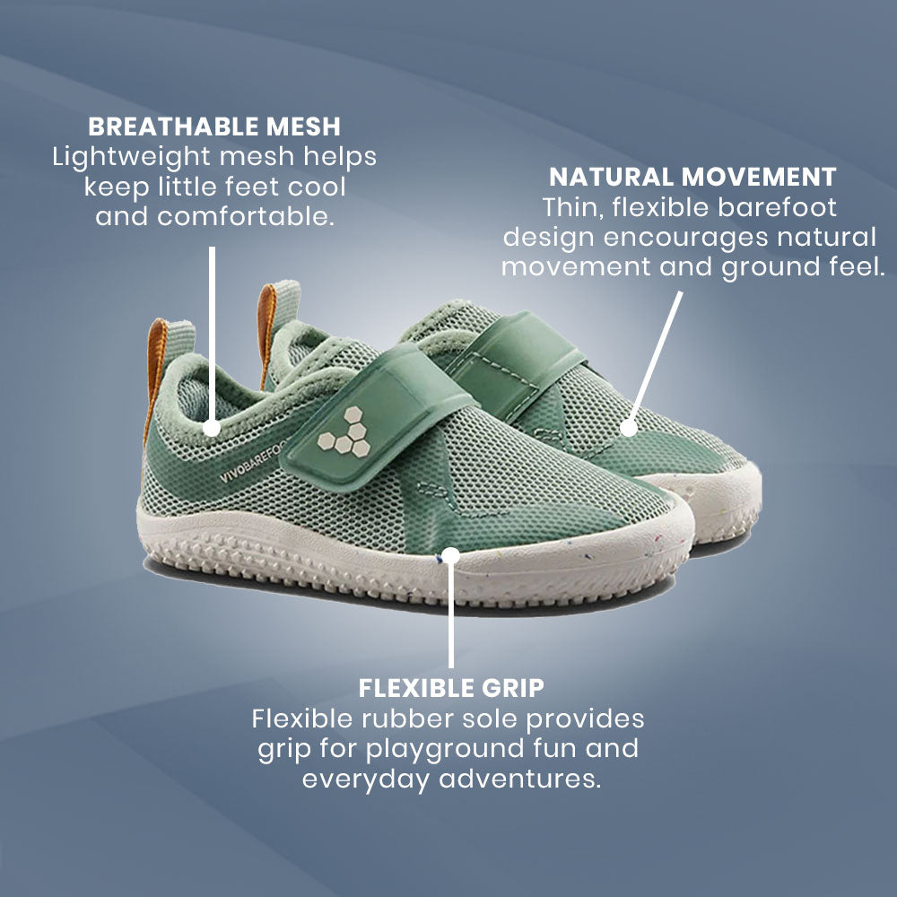 Vivobarefoot - Primus Sport IV Toddlers - Glacial Green
