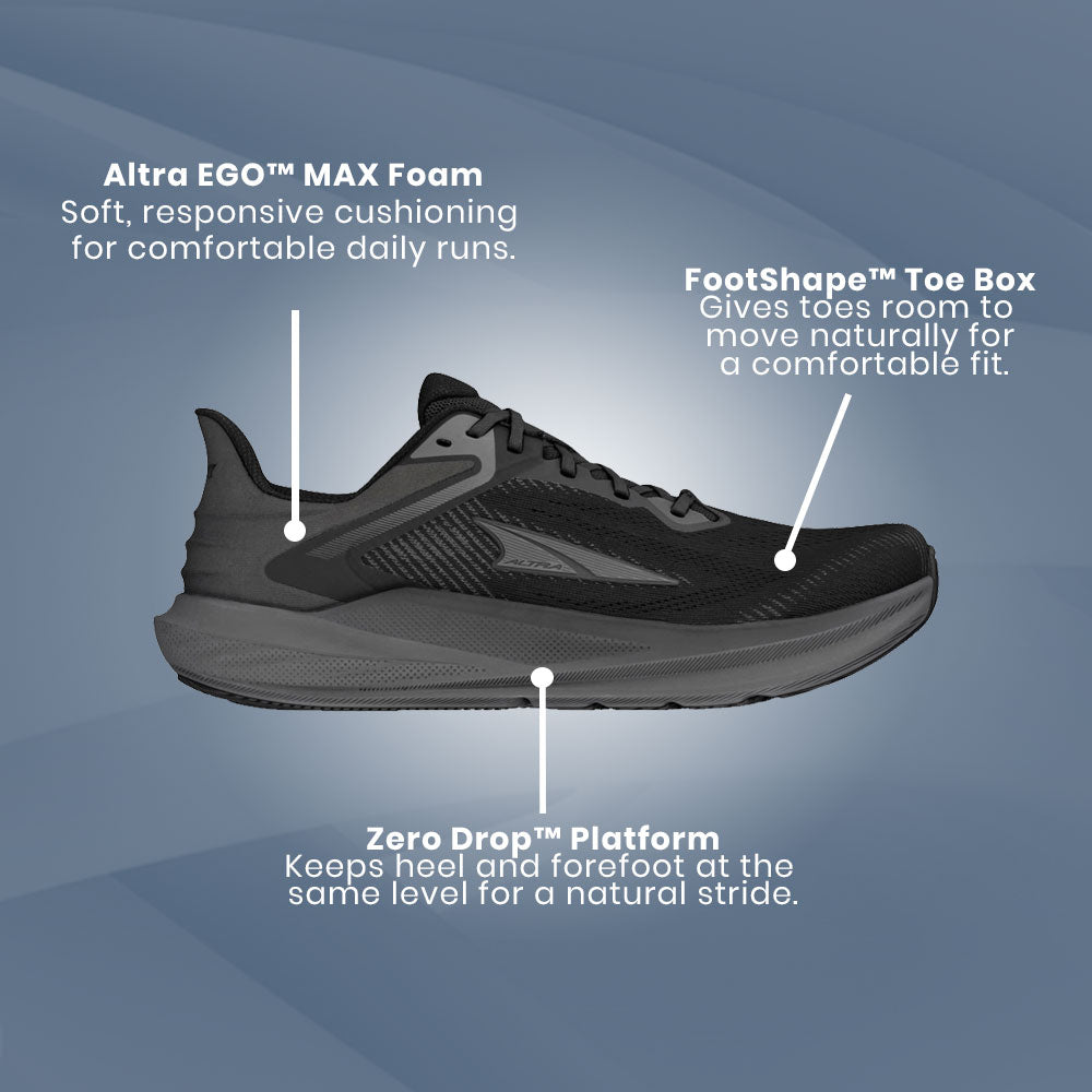 Altra - Torin 8 - Black/Black - Mens