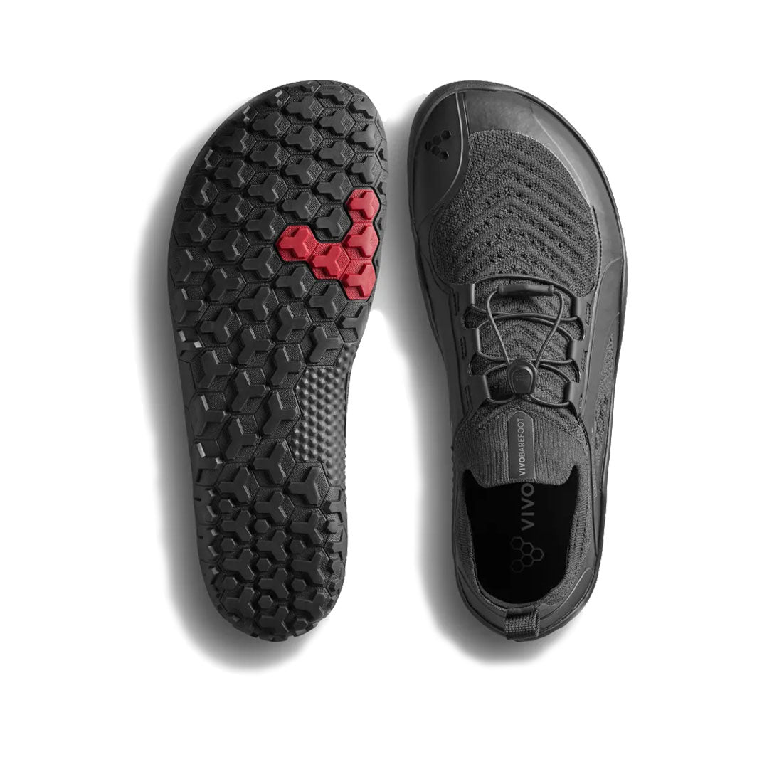 Vivobarefoot Primus Trail Knit FG Grounding (Mens) - Obsidian