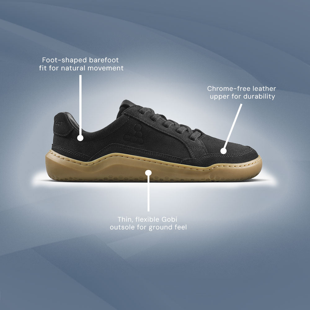 Vivobarefoot Gobi Sneaker Skate MLG (Mens) - Obsidian