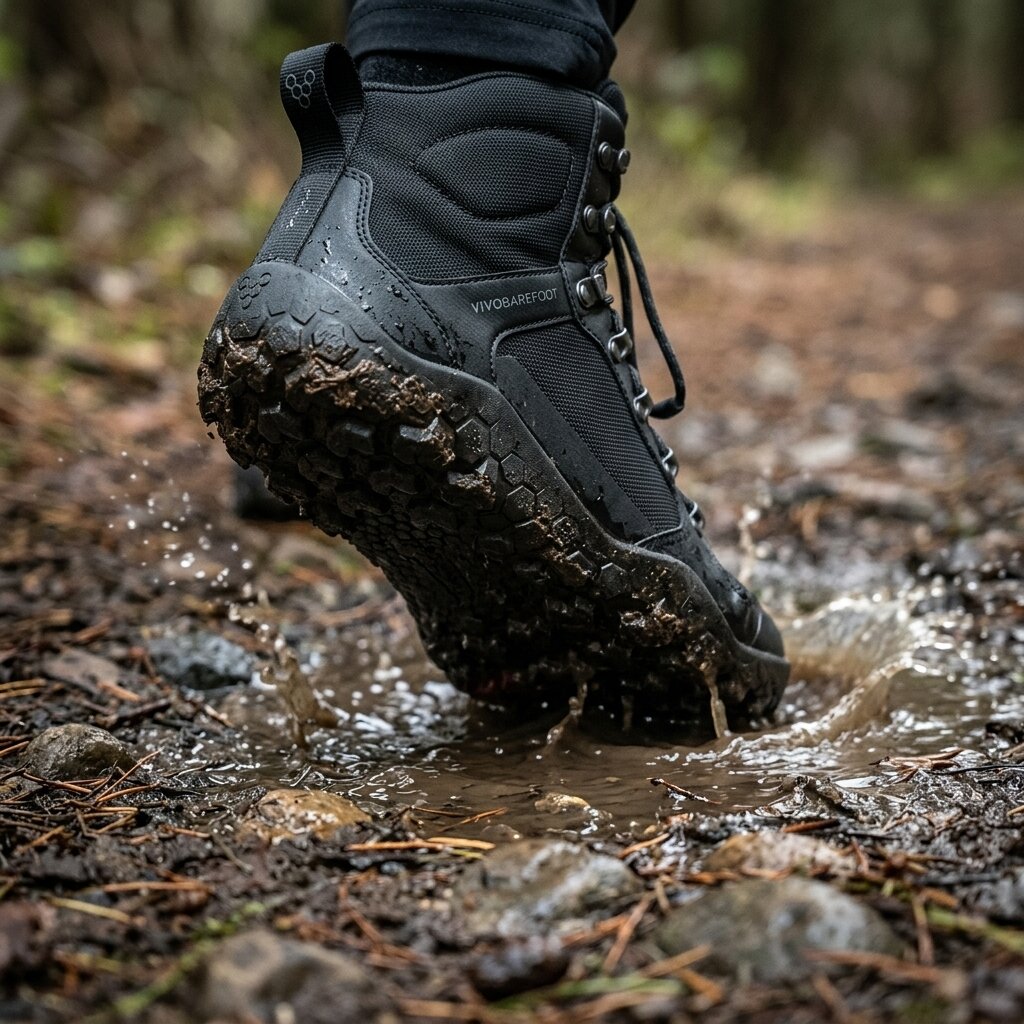 Vivobarefoot Tracker Textile AT Waterproof - Obsidian (Womens)