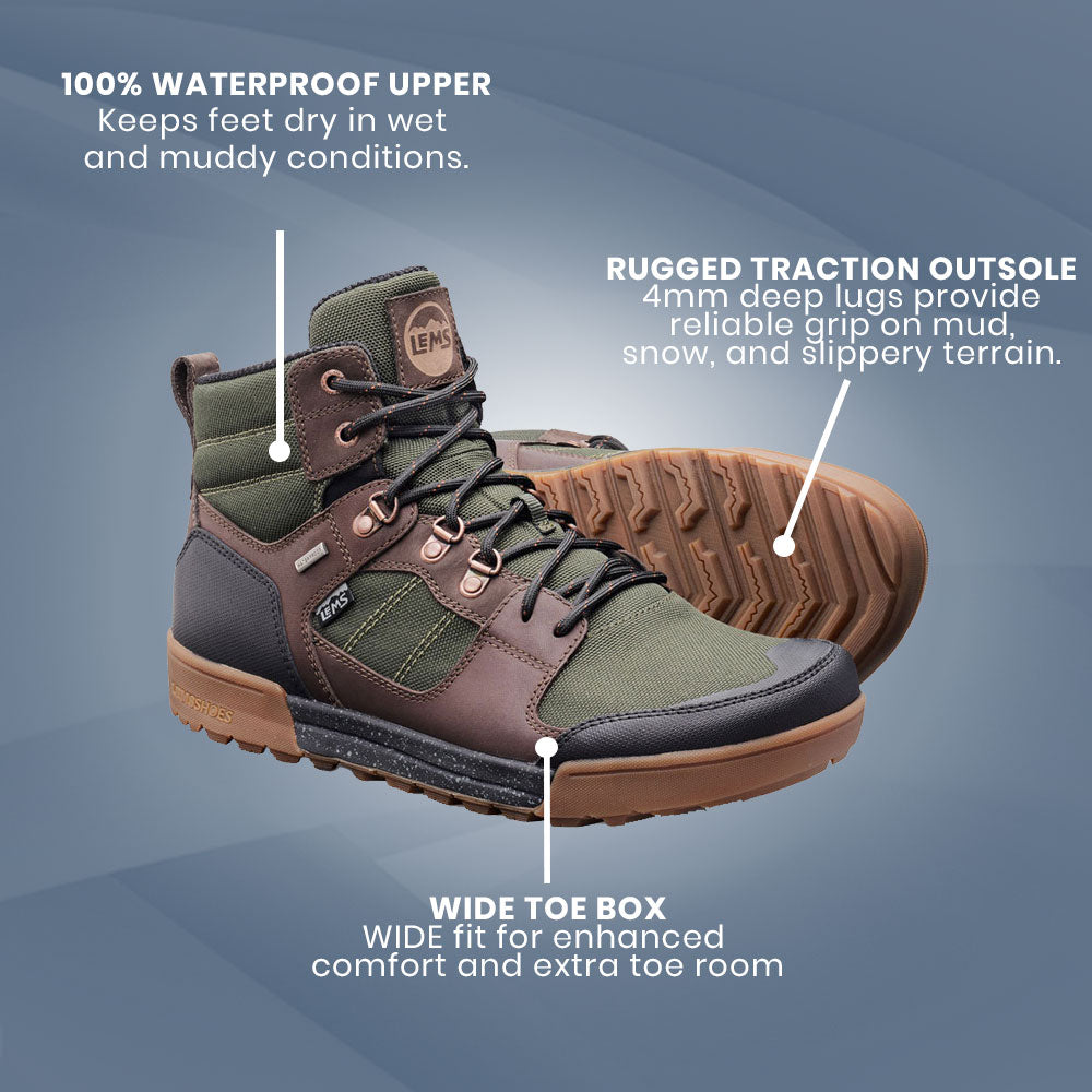 Lems - Outlander Waterproof - Evergreen (Unisex)