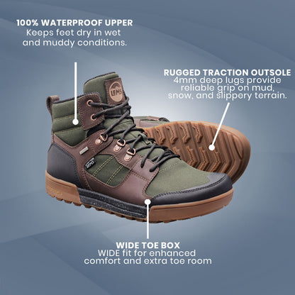 Lems - Outlander Waterproof - Evergreen (Unisex)