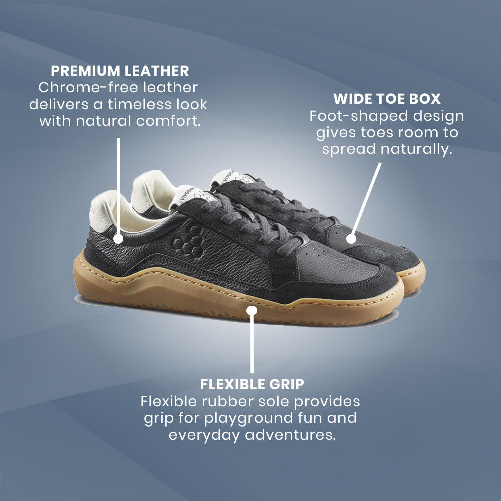 Vivobarefoot - Gobi III Sneaker Leather - Obsidian (Womens)