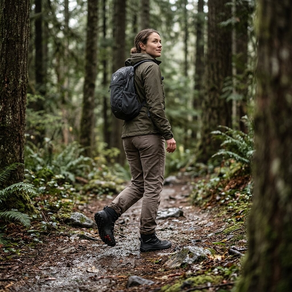 Vivobarefoot Tracker Textile AT Waterproof - Obsidian (Womens)