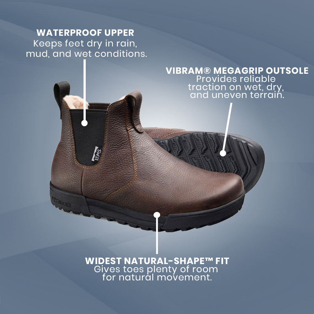 Lems - Chelsea Boot Tuff Waterproof - Dark Roast (Unisex)