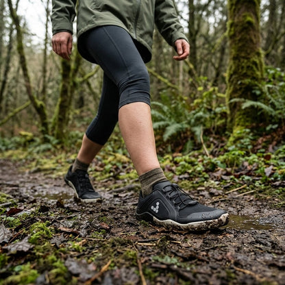 Vivobarefoot Primus Trail III All Weather FG - Obsidian (Womens)