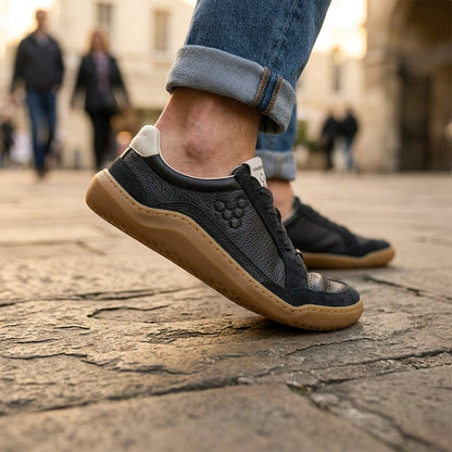 Vivobarefoot Gobi III Sneaker Leather (Mens) - Obsidian