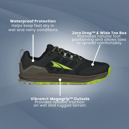 Altra - Lone Peak 9 Waterproof Low -Lime/Black - Mens
