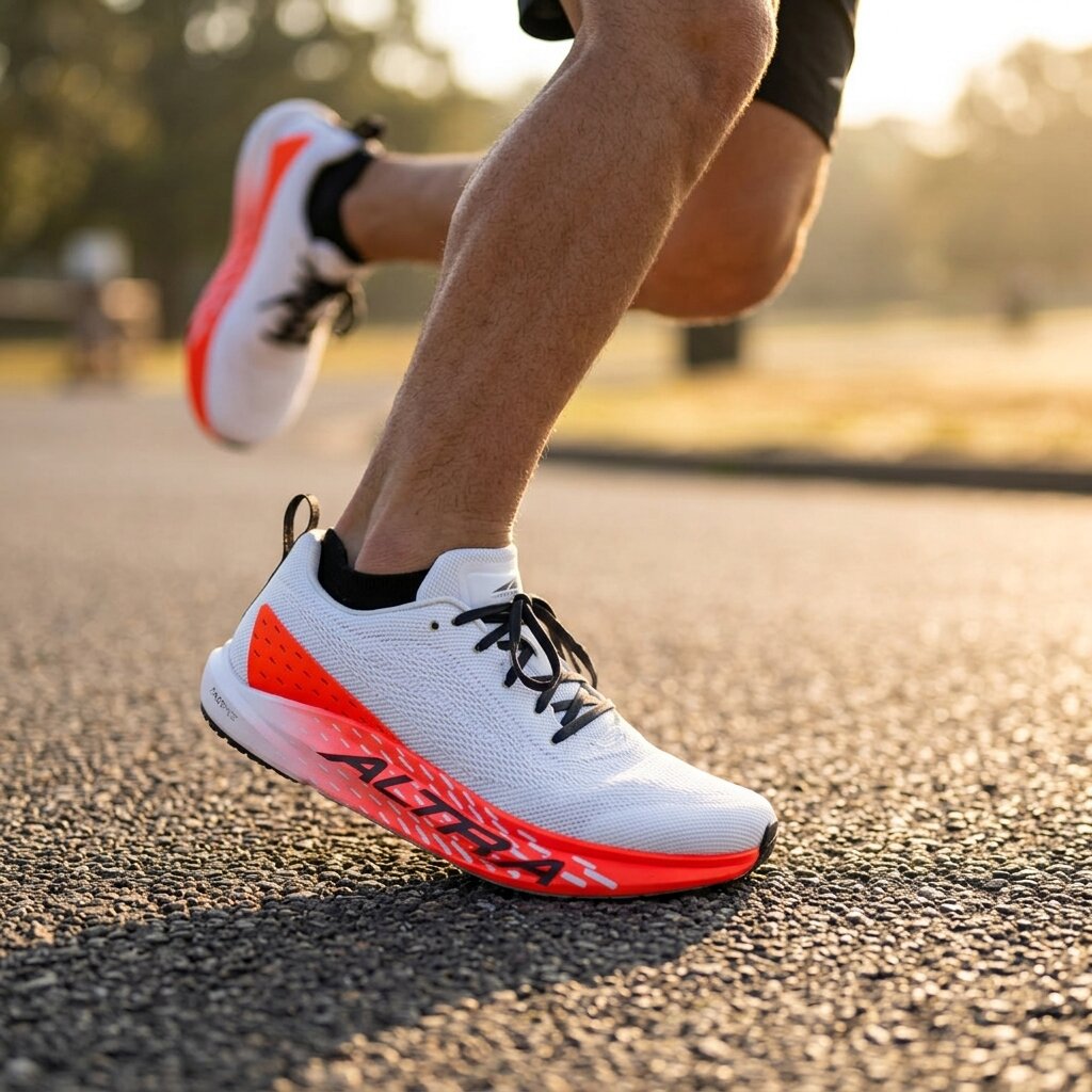 Altra - Vanish Pulse - White/Black/Firey Coral- Mens