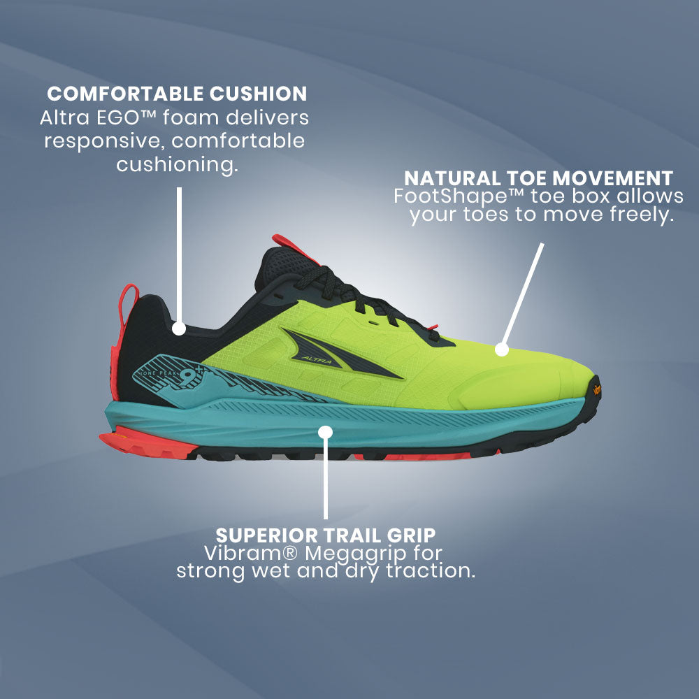 Altra - Lone Peak 9+ - Lime - Mens