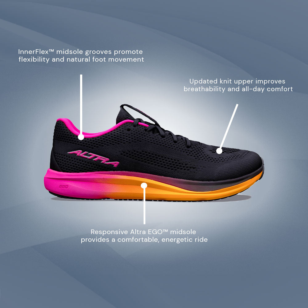 Altra - Escalante 5 - Black/Pink Glow/Orange Pop - Womens