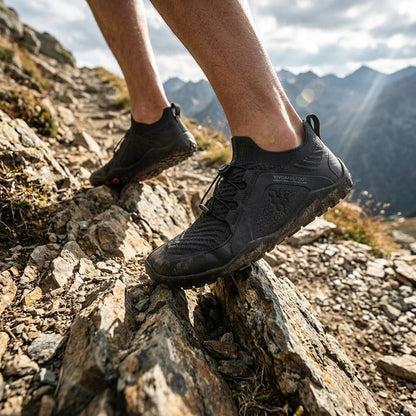 Vivobarefoot Primus Trail Knit FG Grounding (Mens) - Obsidian