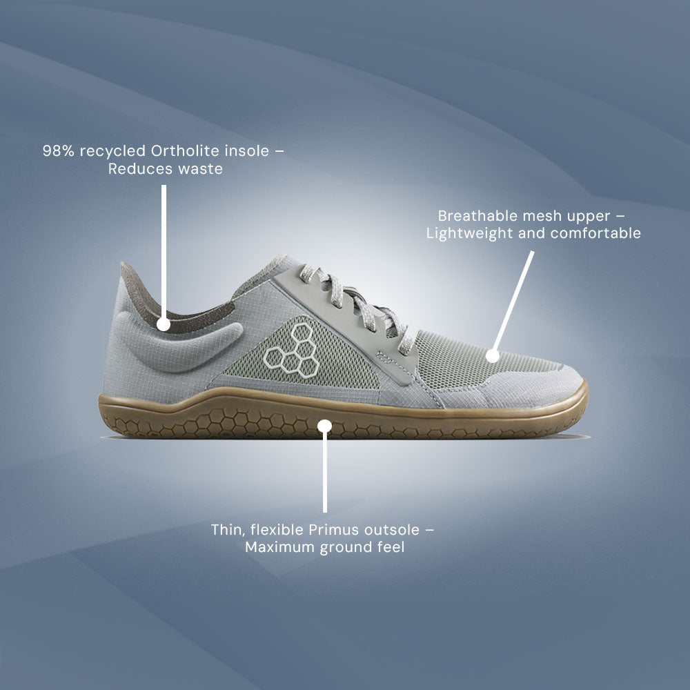 Vivobarefoot - Primus Lite IV (Mens) - Storm Cloud