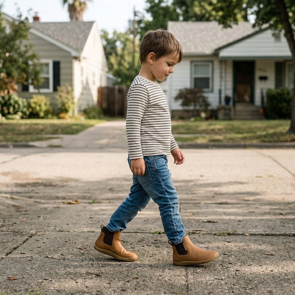 Vivobarefoot - Gobi Chelsea Kids - Acorn