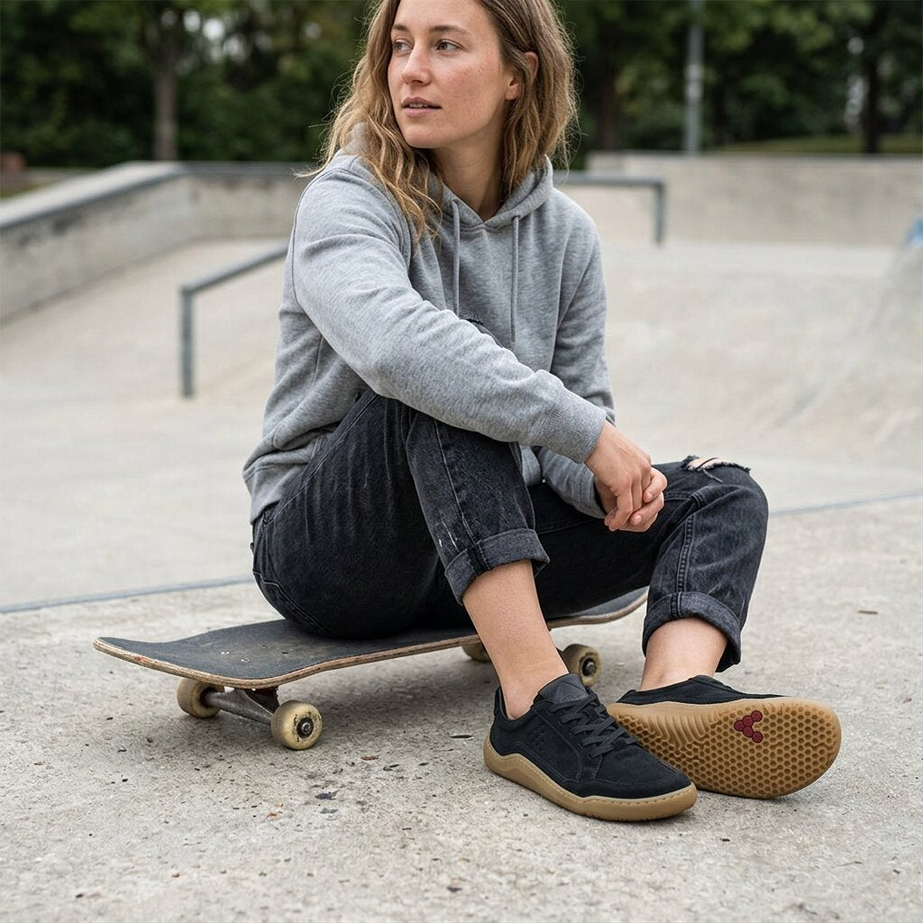Vivobarefoot Gobi Sneaker Skate MLG (Womens) - Obsidian