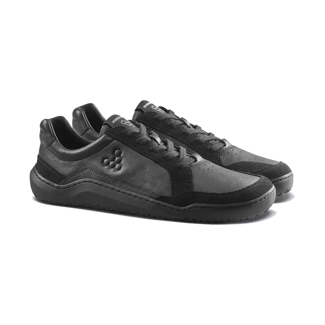 Vivobarefoot Gobi III Sneaker Leather (Mens) - Triple Obsidian