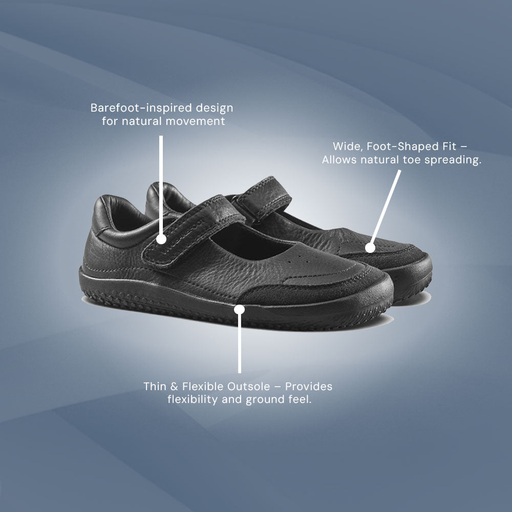 Vivobarefoot - Gobi Bar Kids - Obsidian
