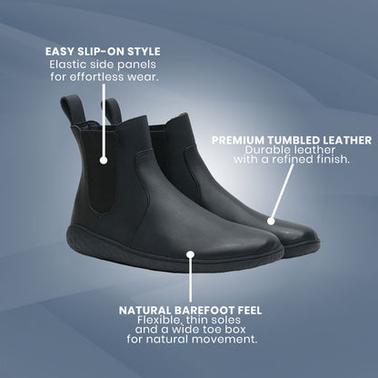 Vivobarefoot - Geo Chelsea - Obsidian (Womens)