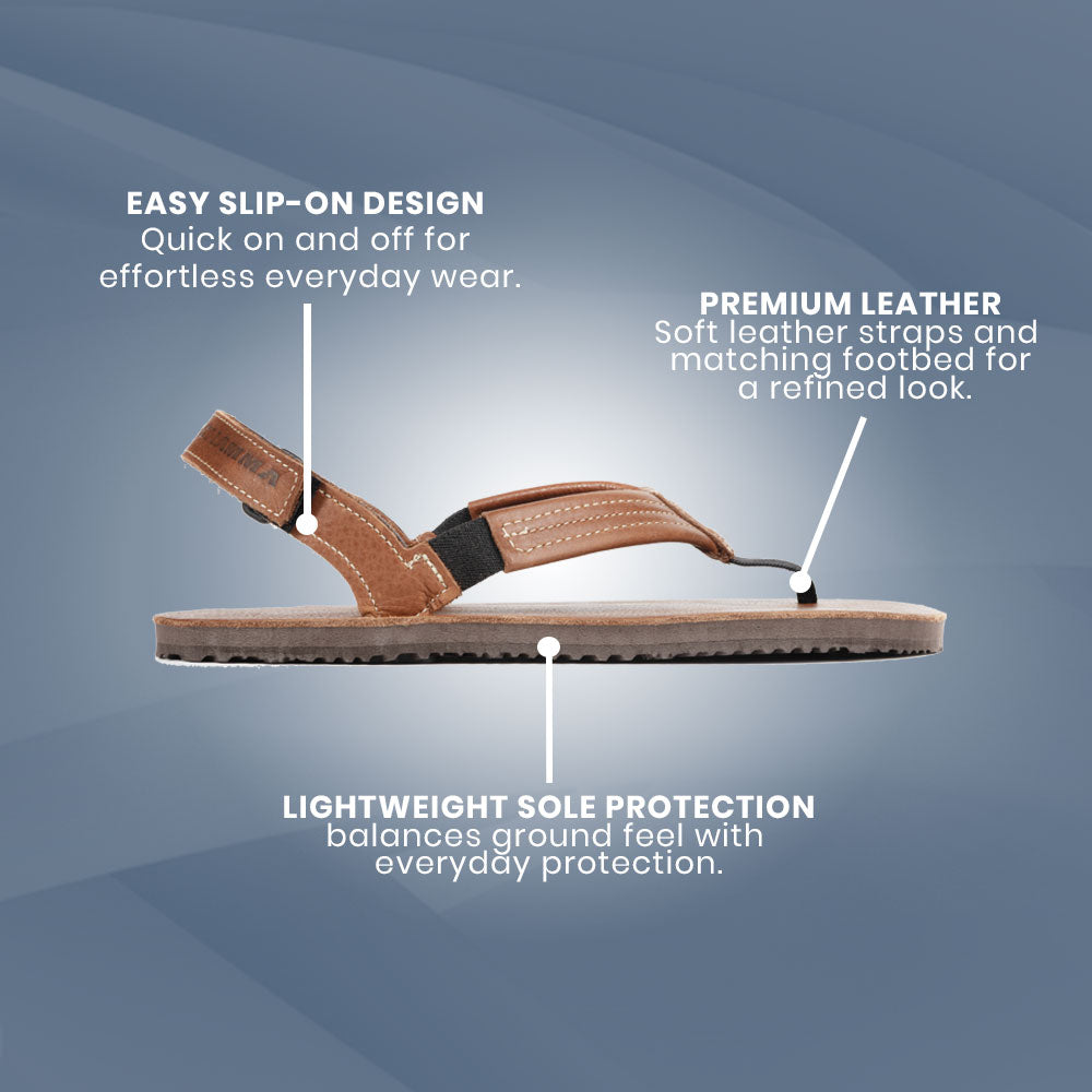 Shamma - Pacific Avenue - Leather - Chestnut Brown (Unisex)