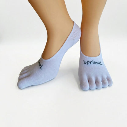 Bprimal Everyday Five-Toe Socks - Hidden - Thin Weight - White