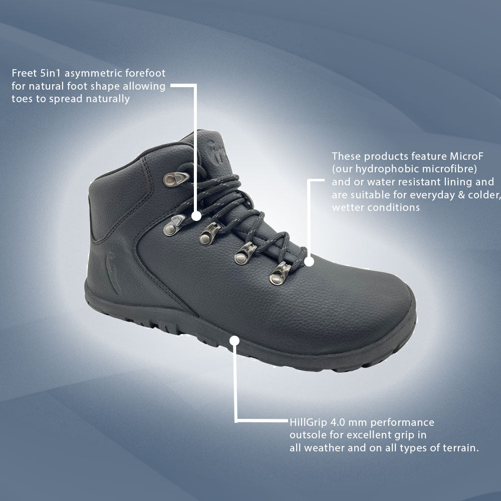 Freet Mudee Black (Unisex) – Bprimal Footwear