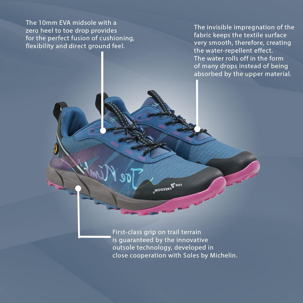 Joe Nimble - nimbleToes Trail Addict WR - Womens - Cobalt