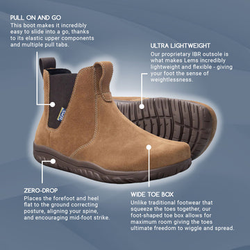 Lems Chelsea Boot Cedar (Unisex) – Bprimal Footwear