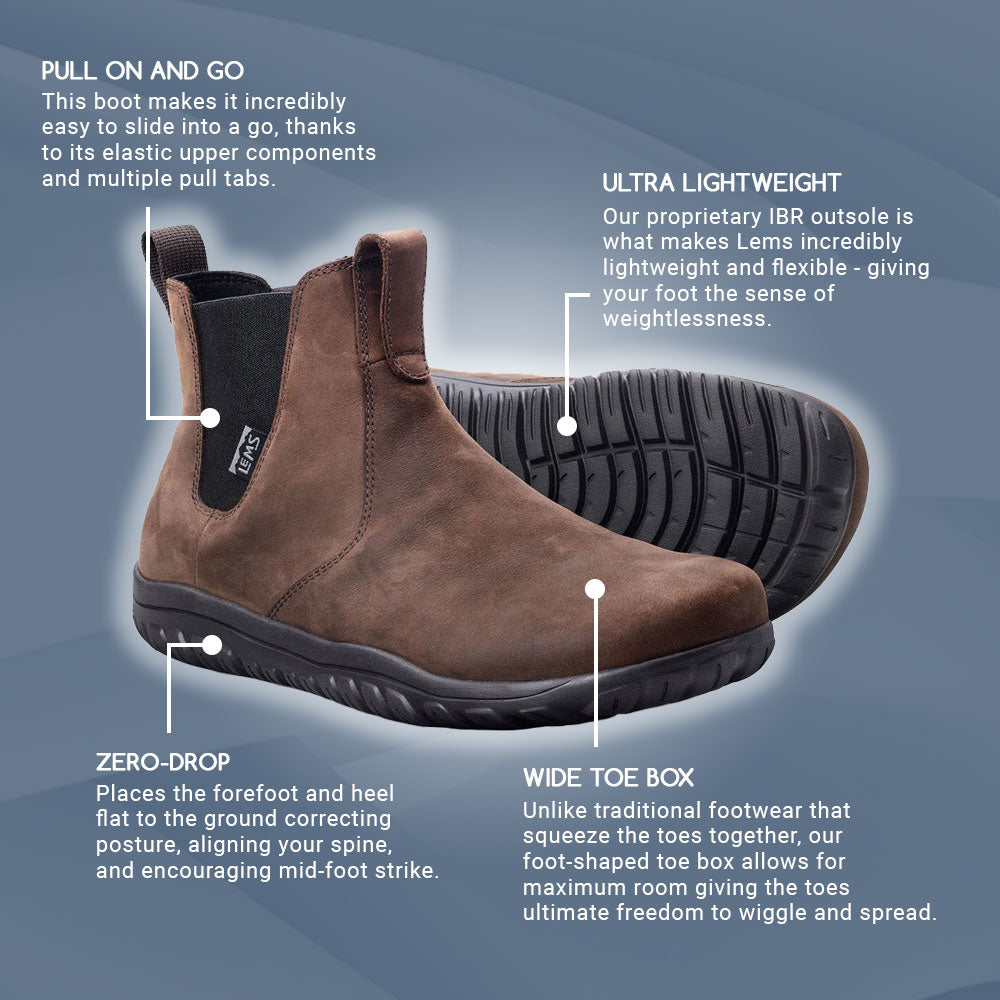 Lems - Chelsea Boot Waterproof - Espresso (Unisex) - bprimal