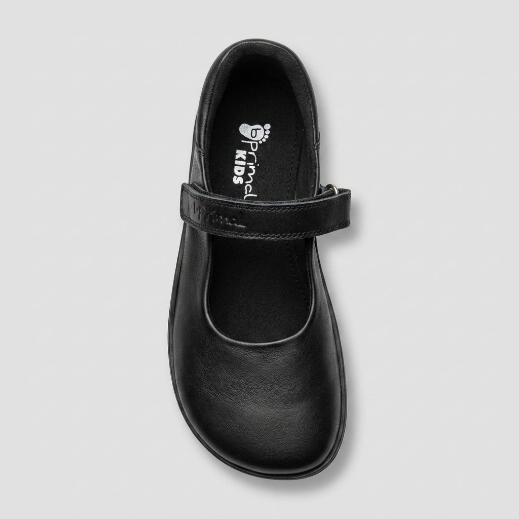 Bprimal Kids - MJ 2.0 - Black (Leather) School Shoes