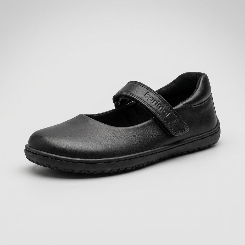 Bprimal Kids - MJ 2.0 - Black (Leather) School Shoes