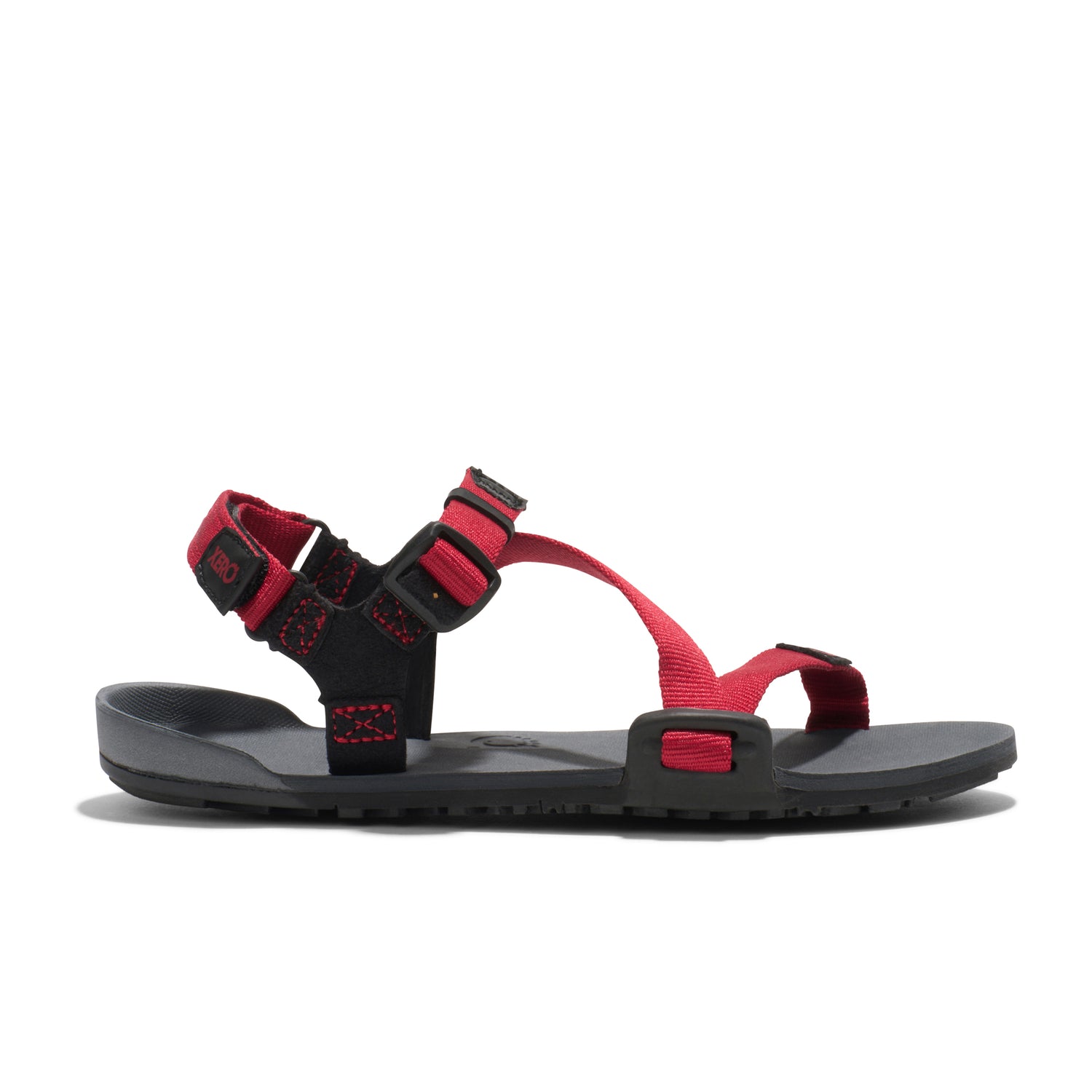 XeroShoes - Z-Trail - Kids - Charcoal / Red Pepper