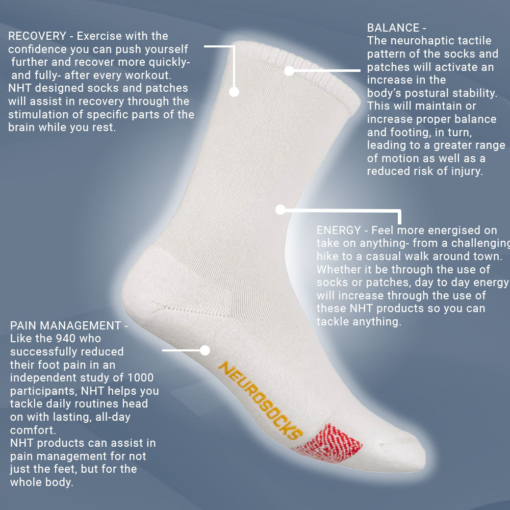 Biowin Neurosocks - Wellness Crew - White